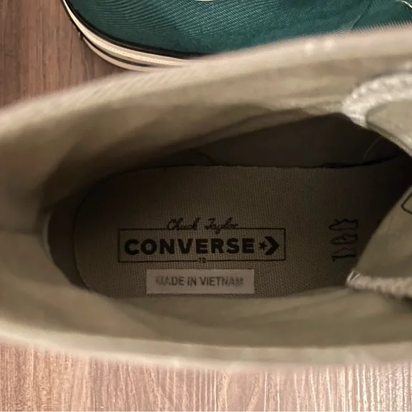 Converse Unisex Chuck 70 Colorblock Sneakers, Light Field Surplus, Green - Picture 7 of 8